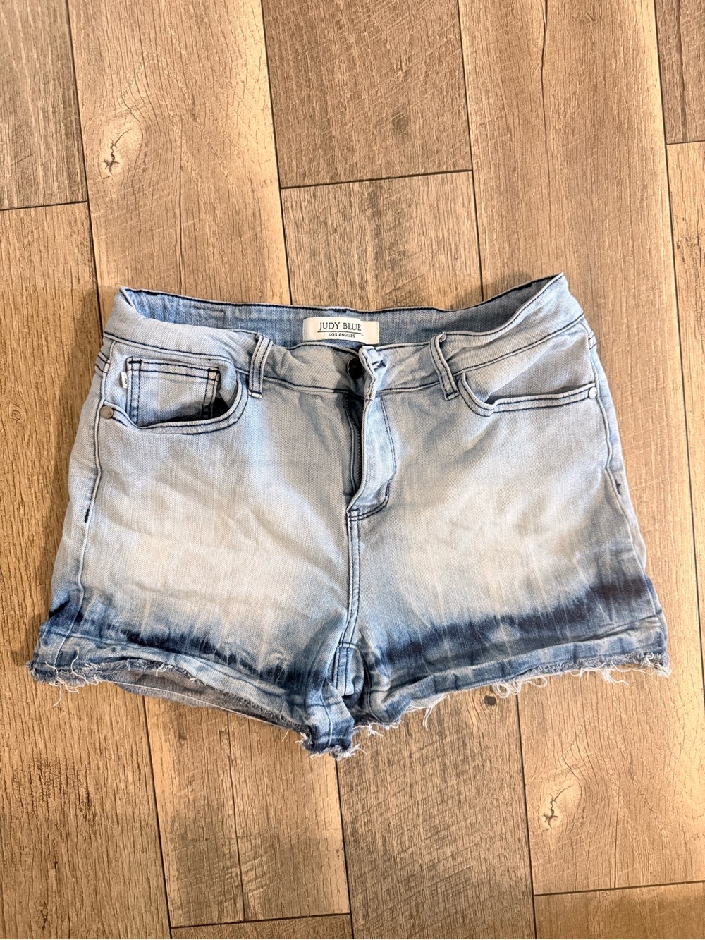 Judy Blue Women’s Light Blue Ombre Denim Shorts - L
